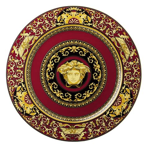 versace medusa plates|versace rosenthal medusa red.